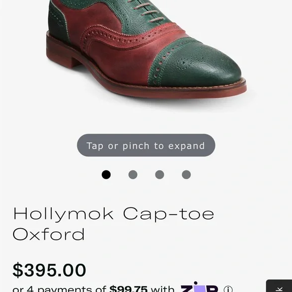 Allen Edmonds Men’s Holiday Shoes, Red & Green - Like new! 10 EEE - Picture 9 of 9